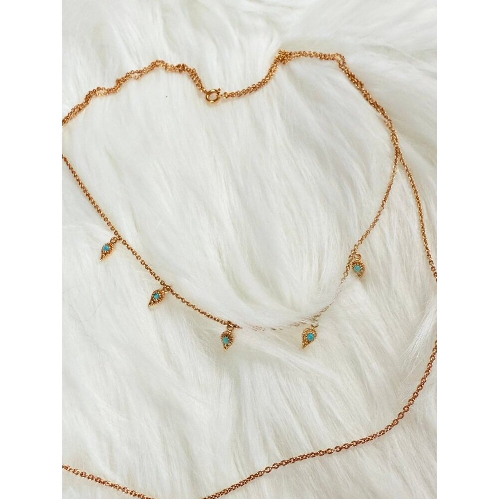Turquoise Layered Necklace - Picture 4 of 6